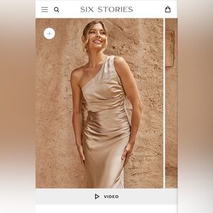ALEX - One Shoulder Satin Dress - Champagne - TAILORED HOW YOU’LL NEED IT!